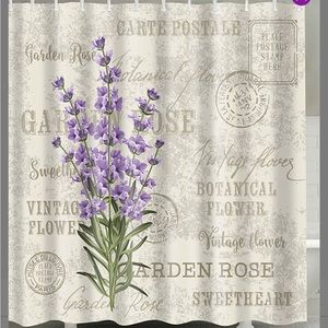 Vintage Botanical Lavender Shower Curtain